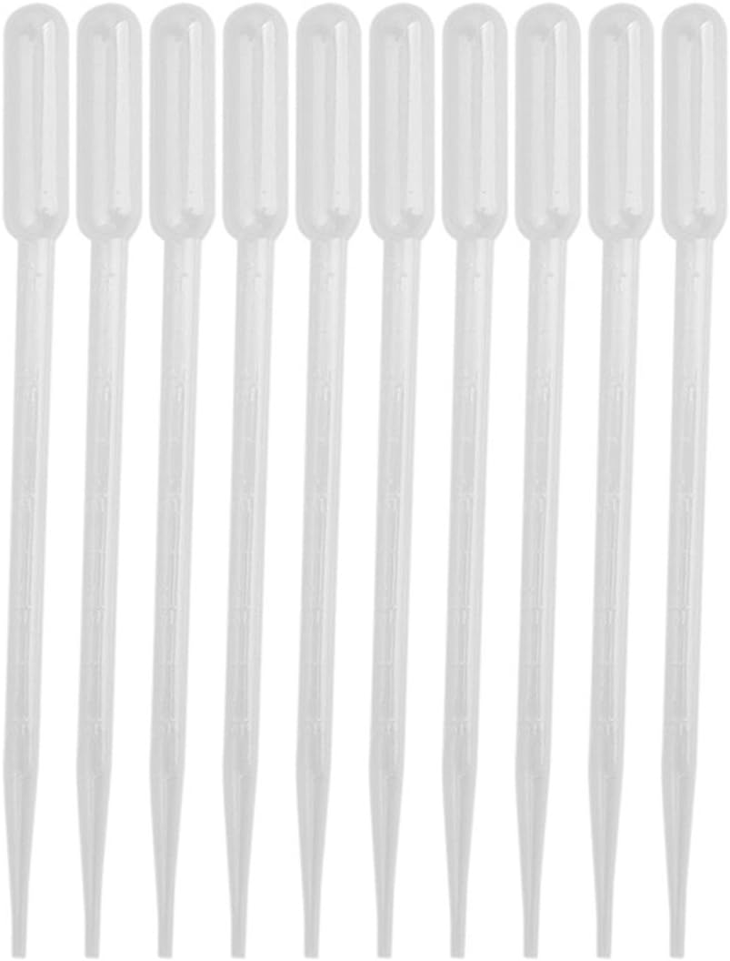 Yesallwas 10ml Plastic Pipettes 20Pcs Dropper Graduated Transfer Lab Measuring