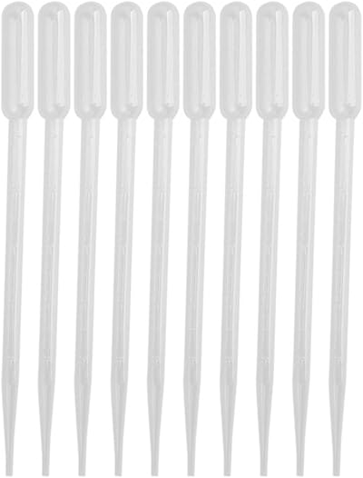 Yesallwas 10ml Plastic Pipettes 20Pcs Dropper Graduated Transfer Lab Measuring