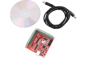 DIY CNC Controller Card, USB 4-Axis Linkage Stepper Motor Motion Control Card, 100Khz Motion Controller Card Breakout Board f