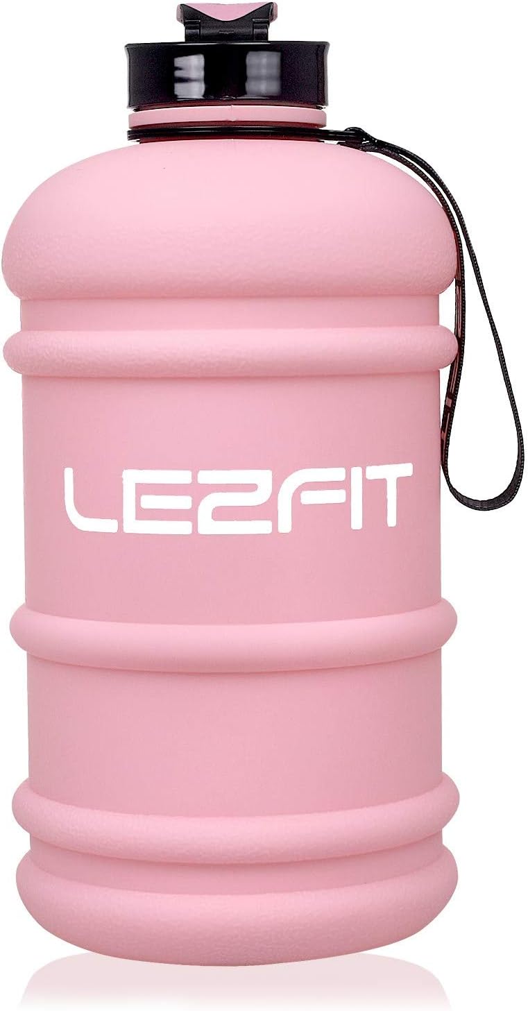 LEZFIT Water Jug 2.2L Big Water Bottle Large Capacity BPA Free Leakproof Half Gallon Sport Water Bottle for Gym Fitness Athletic Bicycle Camping.