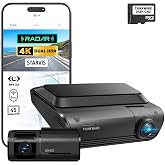 THINKWARE ARC700 Dash Cam 4K Front and 2K Rear, Dual HDR, Sony STARVIS | 24H parking mode, Super Night Vision 3.0, speed camera alerts, 5GHz Wi-Fi, GPS, Free 64GB card, hardwire kit included