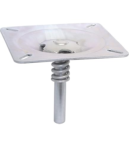 attwood SP-67749 Swivl-Eze Lock'N-Pin Aluminum 7-Inch x 7