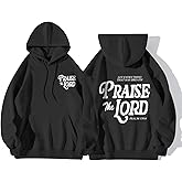 KEEVICI Christian Graphic Hoodies For Teen Boys Jesus Hoodie Faith God Sweatshirt Bible Verse Pullover Religious Tops