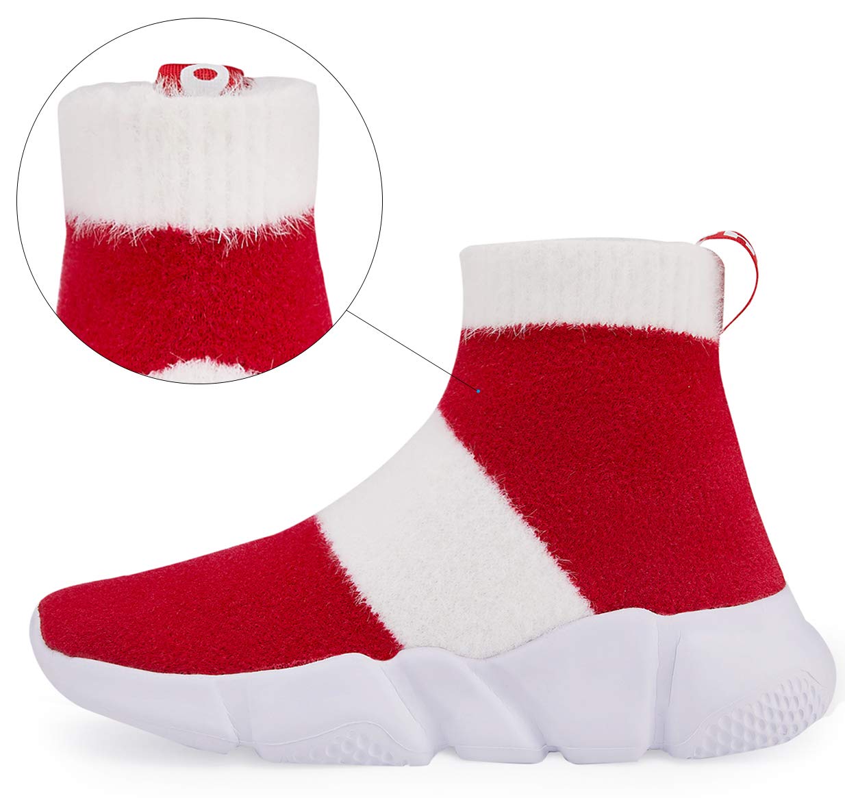 Boys Girls Sock Shoes High Tops Breathable Knit Slip On Shoes