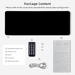 17.5” Digital Wall Clock, LED Display with