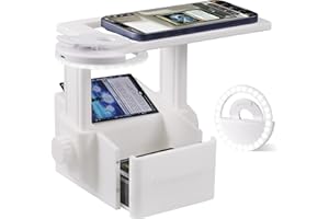 GRIPOOAVEN Trading Card Scanner Stand with Light, Card Scanner Holder with Adjustable Height for TCG Cards, Built-in Magnetic Ring Compatible with MagSafe Phones, Rechargeable Light & Stable Magnetic Card Slot