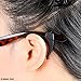 Eyeglass Ear Grip Hooks - 8 Pair - 4x Black, 2x Brown, 2x White Transparent - The Earpiece Covers Allow a Perfect Fit and Prevent Your Glasses from Slipping Off - with Diamond Shield Cloth and Pack