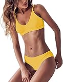 Womens Swimsuits 2 Pcs Brazilian Top Thong Bikini