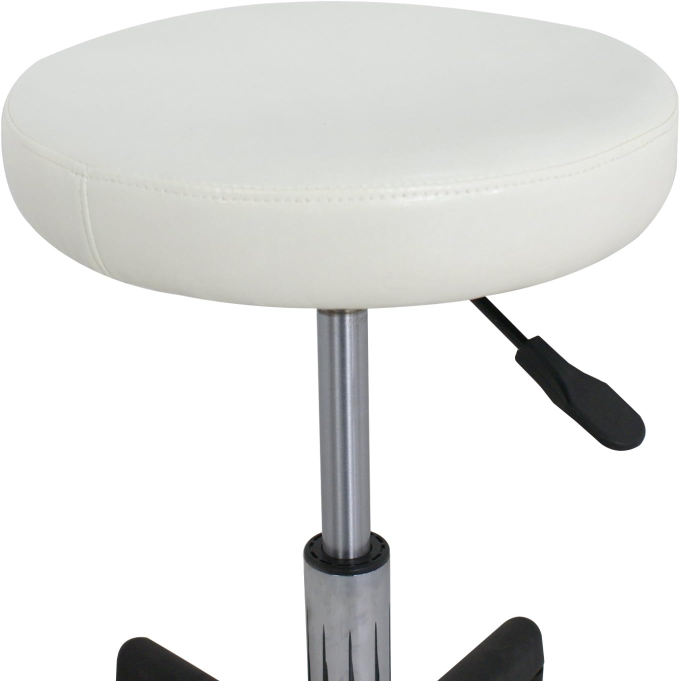 ZENY Adjustable Swivel Stool Chair Hydraulic Rolling Beauty Salon Massage Spa Medical Tattoo Drafting Stool Chair, White: Furniture & Decor