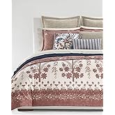 Lauren Ralph Lauren Isla Floral 3 Pc Duvet Cover Set King Dusty Rose Pink Brick Cream (King (U.S. Standard))