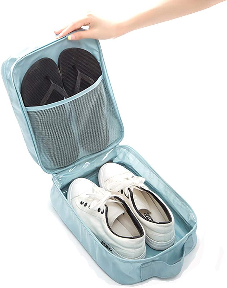 AINAAN Storage Bag Holds 3 Pair of Shoes for Travel and Daily Use，Waterproof （Pink）: Sports & Outdoors