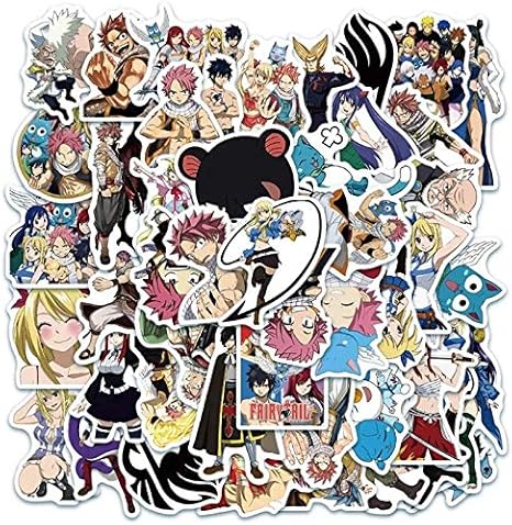 Amazon Co Jp Ninini 日本のアニメフェアリーテイル漫画落書きスーツケースギタースケートボード防水装飾ステッカーおもちゃ ホーム キッチン