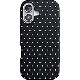 Casely iPhone 17 Case | On the Dot | Black Polka Dot | Bold Protective Design | Compatible with MagSafe