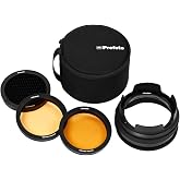 Profoto OCF II Grid and Gel Kit Light Modifier for Profoto Flashes | 20-Degree, Full CTO Gels, LED Modeling Lights