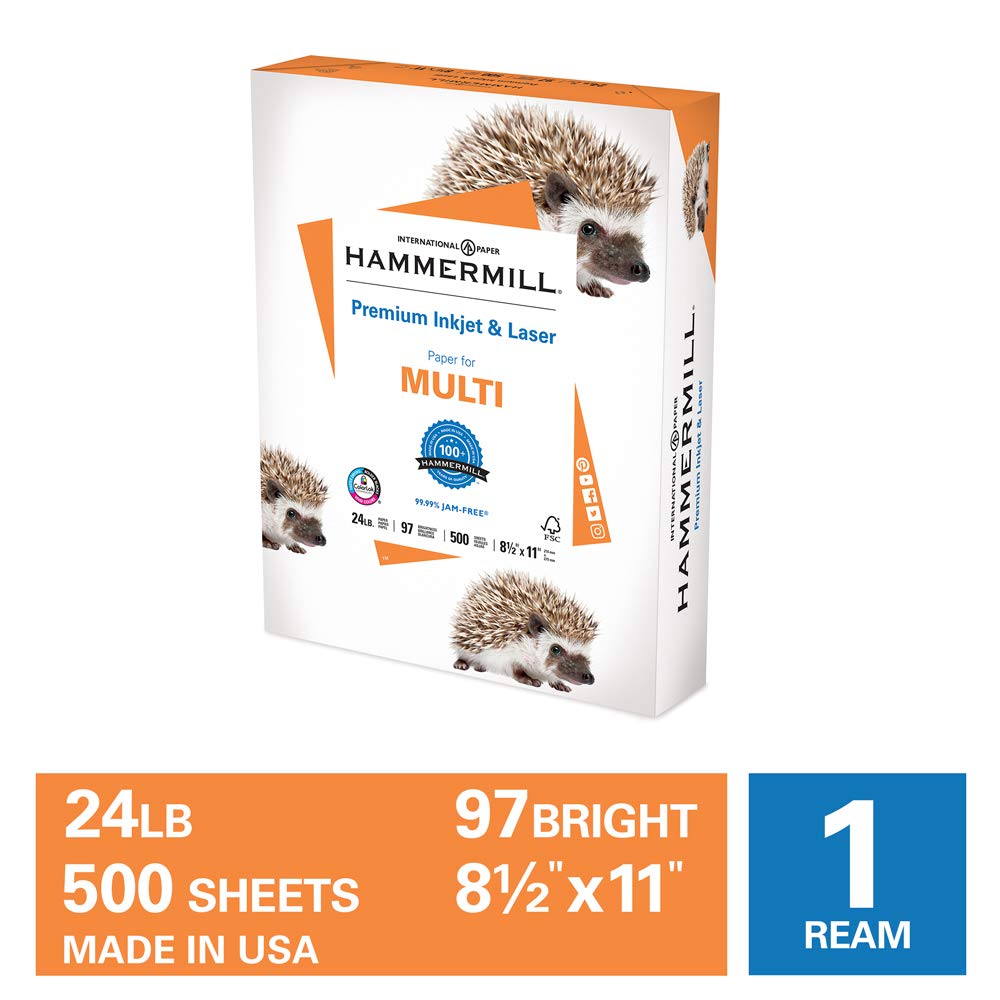 Hammermill Paper, Premium Inkjet & Laser Multipurpose Paper, 8.5 x ...