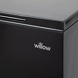 Willow W99CFB 99L Freestanding Chest Freezer Black Garage Safe view 7