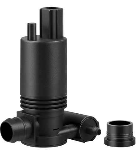12V Windshield Washer Pump Replacement With Grommet - Fits Chrysler, Dodge RAM, Ford F150, Jeep & More