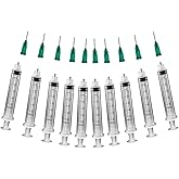 Creative Hobbies® Glue Applicator Syringe for Flatback Rhinestones & Hobby Crafts, 5 Ml with 18 Gauge Precision Tip - Value Pack of 10