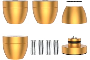 Tertullus 4 Pcs Ball Beads Speaker Isolation Feet Turntable Platform Pads Audio Shock Absorber Subwoofer Isolation Feet 33×30