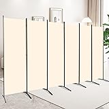 CHOSENM 6 Panel Folding Privacy Screens, 6 FT Tall