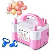 YIKEDA Electric Air Balloon Pump, Portable Dual Nozzle Electric Balloon Inflator/Blower for Party Decoration,Used to Quickly