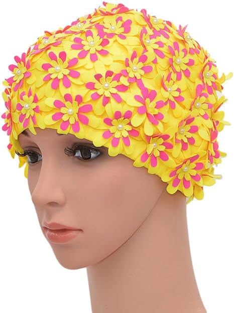 flower swim cap