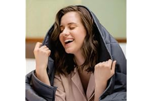 Smart Queen Weighted Blanket for Adults,(60"x80",20lbs Grey) Full Size Soft Cooling Heavy Blanket for Sleeping, Breathable Blanket with Glass Beads Perfect for 190-210 lbs,All Season,Machine Washable