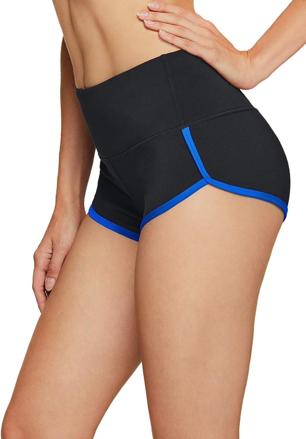 ATHLIO 1 or 3 Pack Women's Workout Booty Shorts, Athletic 4-Way Stretch Yoga Shorts, Gym Shorts w Hidden Pocket: Sports & Outdoors