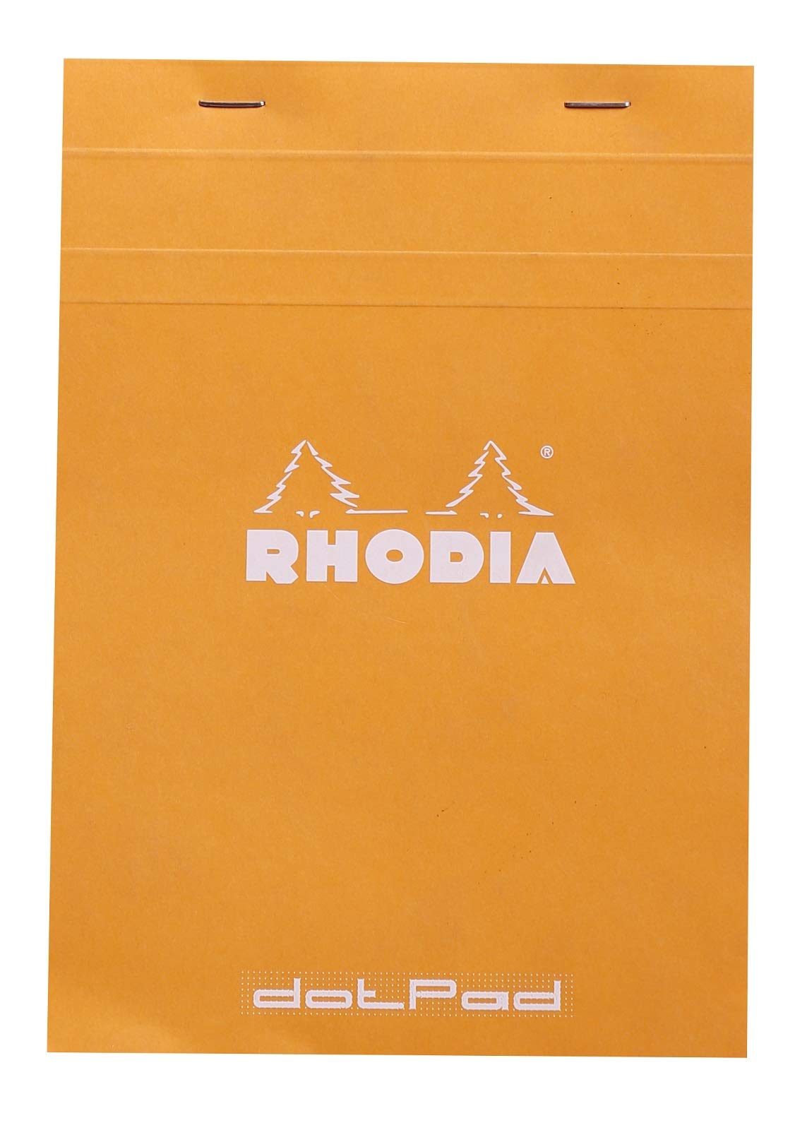 RHODIA 16558C - Dot pad Stapled Notepad N°16 Orange - A5 - Dot Dotted - 80 Detachable Sheets - White Clairefontaine Paper 80 g/m - Soft and Resistant Coated Card Cover - Basics