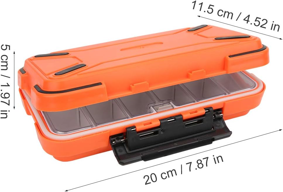 Yagosodee Fishing Lure Tackle Box, Fishing Tackle Storage Trays,ABS Waterproof Fishing Tackle Box Bait Lure Hooks Storage Case Organizer Container Accessory: Sports & Outdoors