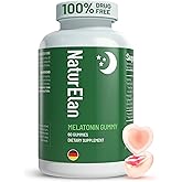Melatonin Gummies with Ginkgo Biloba Extract, Lemon Balm Extract & Collagen Peptide, 3mg Melatonin, Drug Free Sleep Aid, Strawberry Flavored, 60 Count, Sleep Support Gummies for Restful Sleep