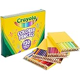 Crayola Colored Pencils Set for Kids (120ct), Cute School Supplies | Teacher Must Haves, Coloring Book Pencils, Bulk Colored