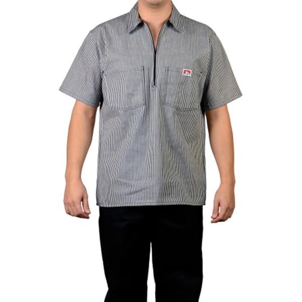 Amazon.com: Ben Davis Adult's Striped SS Work Shirts (Large