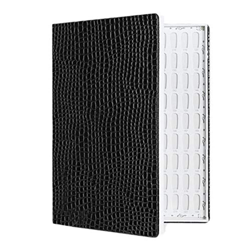 Fayme 216 Colours Nail Tips Display Book DIY Nail Art Display Shelf Colour Card Chart Display Board Black