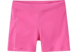 Dovio Girls' Swim Shorts, UPF 50+ Sun Protection Fully Lined Pockets Quick-Dry Soft Board Short for Beach Pool