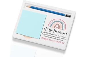 WAINVNIAW Nurse Manager Office Supplies Sticky Note Holder Decor, Nurse Manager Thank You Appreciation Gifts for Women Self-Stick Note Pad Holders W2B37