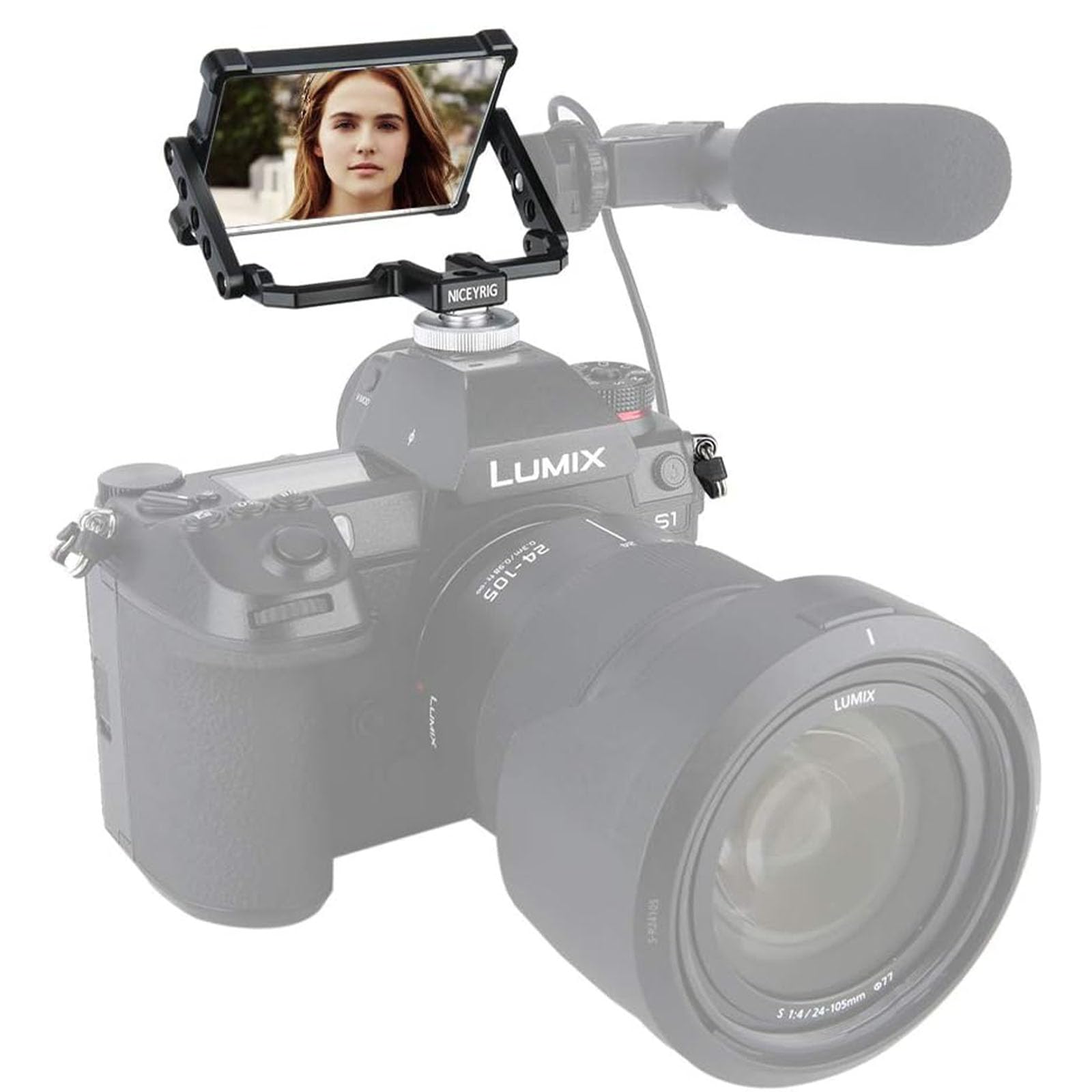 NICEYRIG Camera Vlog Selfie Flip Screen,Camera Flip Screen Mirror Foldable Selfie Vlog for Sony A6000 A6300 A6600 A6400 A7III A7II Series for Fujifilm XT2 XT3 XT-4 XT20 XT30 Canon 5D