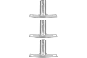 Ciieeo 3Pcs Metal Thread Tip Broom Handle Holder Adapter for Pole Broom Head Connector Floor Extension Pole