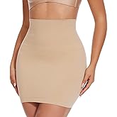 MISS MOLY Shapewear Half Slips for Women High Waist Body Shaper Seamless Tummy Control Skirt Smoother Under Dresses