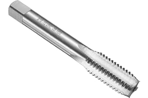 uxcell Hand Bottom Tap 9/16-12 UNC 2B Thread Bottoming Style Threading Taps High Speed Steel HSS6542 Straight Flutes Screw Ta