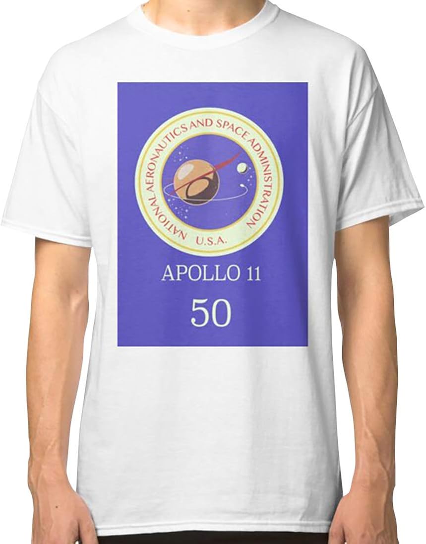 Amazon A p o l l o 11 50th Anniversary Celebration Poster Classic Short Sleeve T Shirt 
