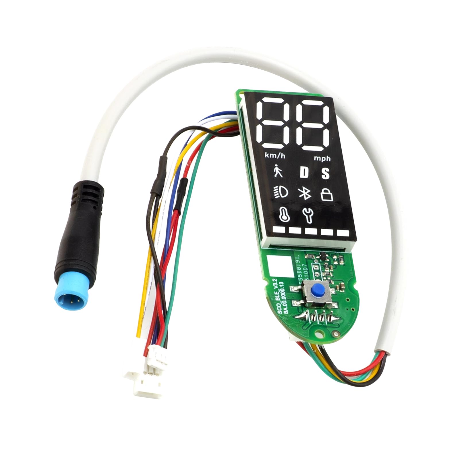 SHUNSRSW Dashboard for Scooter with Bluetooth V2.0 Dashboard with 3 Cables Compatible with Xiaomi M365Pro Pro2 Electric Scooter – Universal Version