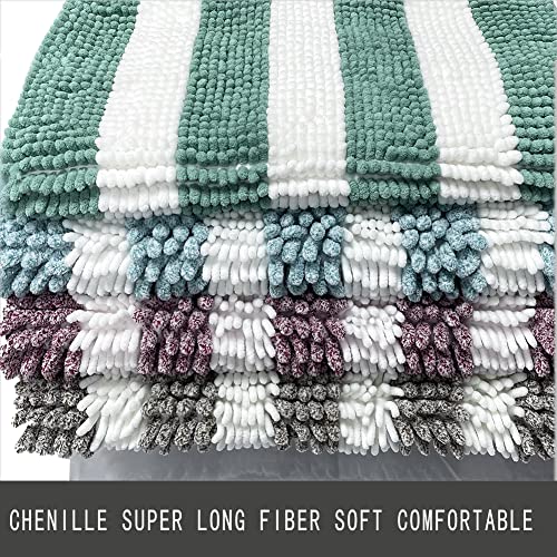 2PC Super Cozy Shaggy Chenille Bathroom Rugs ,19\
