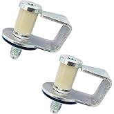 AUCELI 2PCS Car Door Striker Bolts, Automotive Door Latch Lock Striker Bolts with Bushing, OEM# E9AZ5422008A 38448 Replacement, Compatible with Mustang F Series Trucks E Series Vans