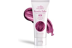Herbishh Koloret Keratin Color Depositing Hair Mask – 2-in-1 Deep Conditioner for Vibrant Refreshed Hair, Ideal for Dry Damag