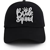 Kpainath Bride Hat for Women White, Adjustable 3D Embroidered Cotton Bride Gifts Baseball Cap&hellip;