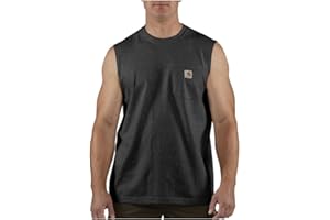 Carhartt Men's Workwear Pocket Sleeveless Midweight T-Shirt Relaxed Fit