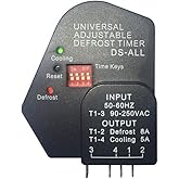 Zero DS-All Adjustable Defrost Timer Fridge Freezer Replacement | Adjustable defrost cycle, fits Whirl-pool, Para-gon, Inve-nsys, SUPCO; OEM spec for repair techs &amp; DIY fridge maintenance