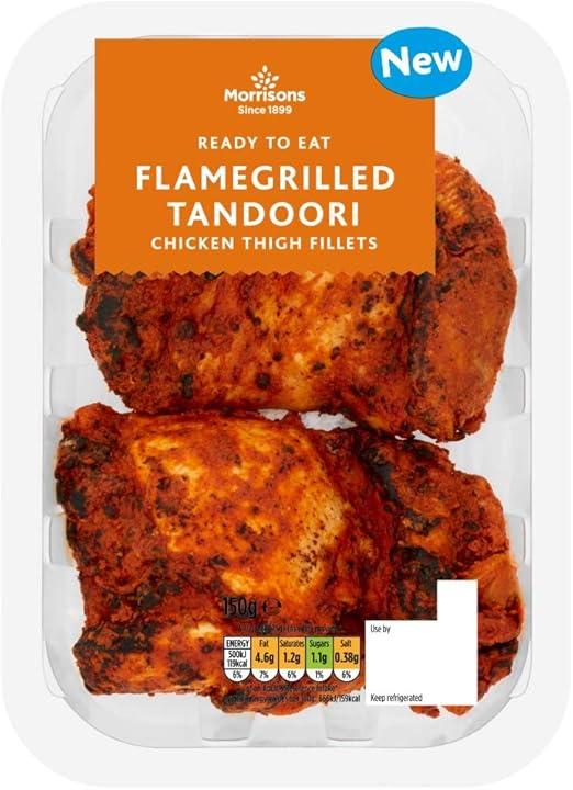 Morrisons Tandoori Chicken Thigh Fillet 150G Amazon.co.uk Grocery