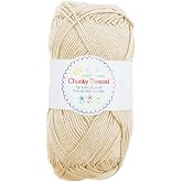 Riley Blake Chunky Thread Assortment by Lori Holt of Bee in My Bonnet - Premium 50g Skeins in Vibrant Colors for Crochet, Knitting, Crafts and DIY Projects (Chamomile)